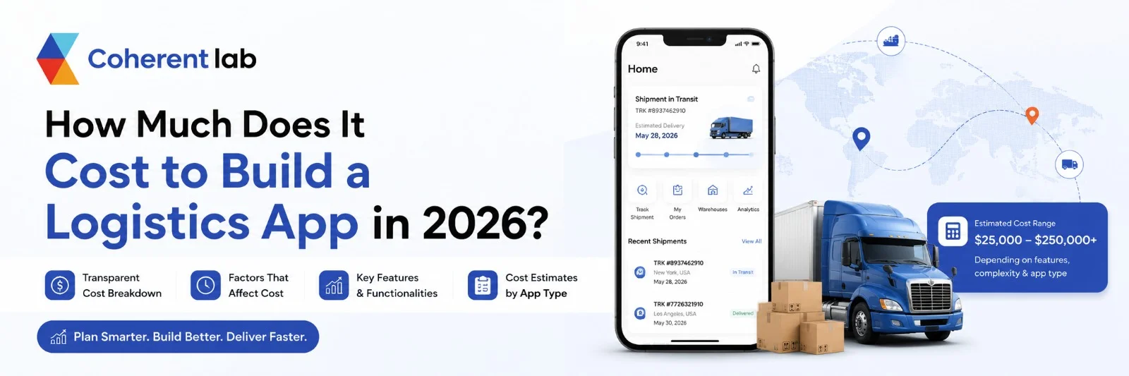  Cost to Build a Logistics App