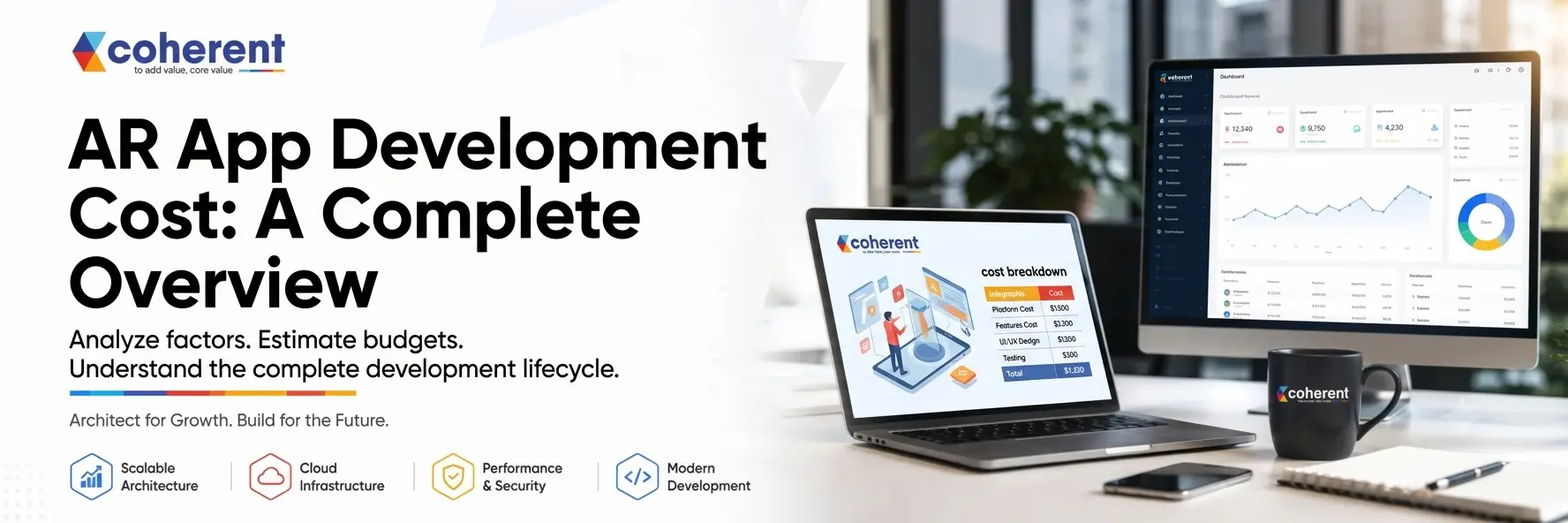 AR app development cost and augmented reality application development process
