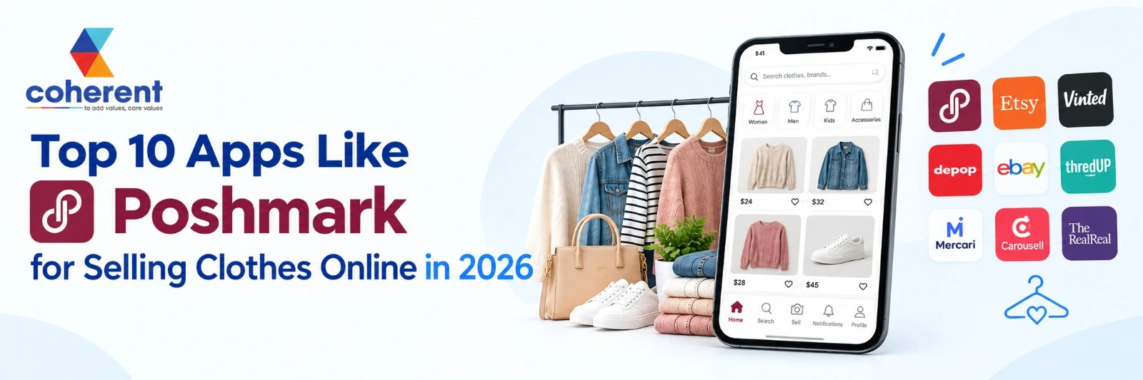 Top 10 Apps Like Poshmark for Selling Clothes Online in 2026