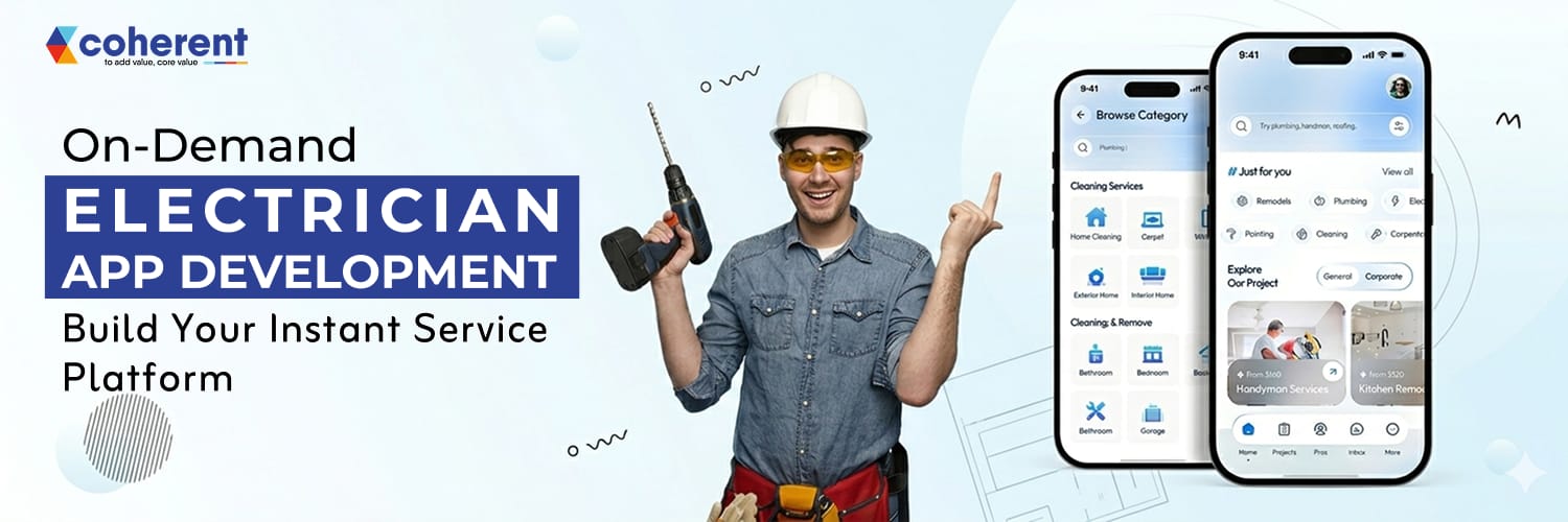 on-demand electrician app development coherent lab